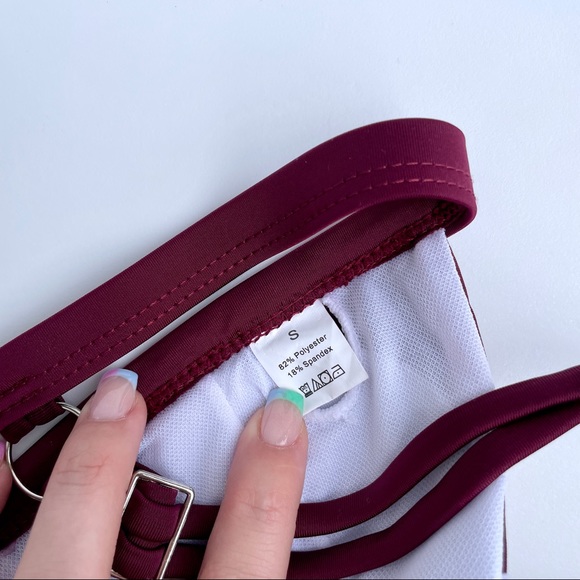 Shein Maroon/Floral Bikini - Picture 7 of 7